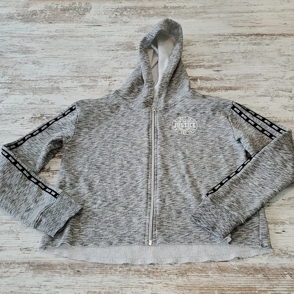 Girls Justice zip up hoodie size 14/16